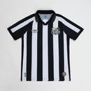 Camisa Santos 2026/27 reserva, listrada em preto e branco